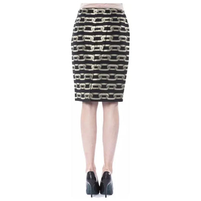 BYBLOS Black Viscose Women Skirt BYBLOS