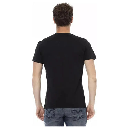 Trussardi Action Black Cotton Men T-Shirt
