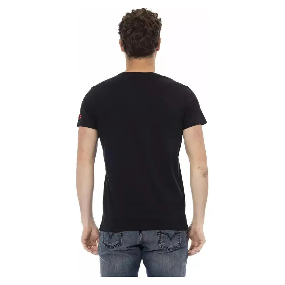 Trussardi Action "Black Cotton Men T-Shirt" Trussardi Action