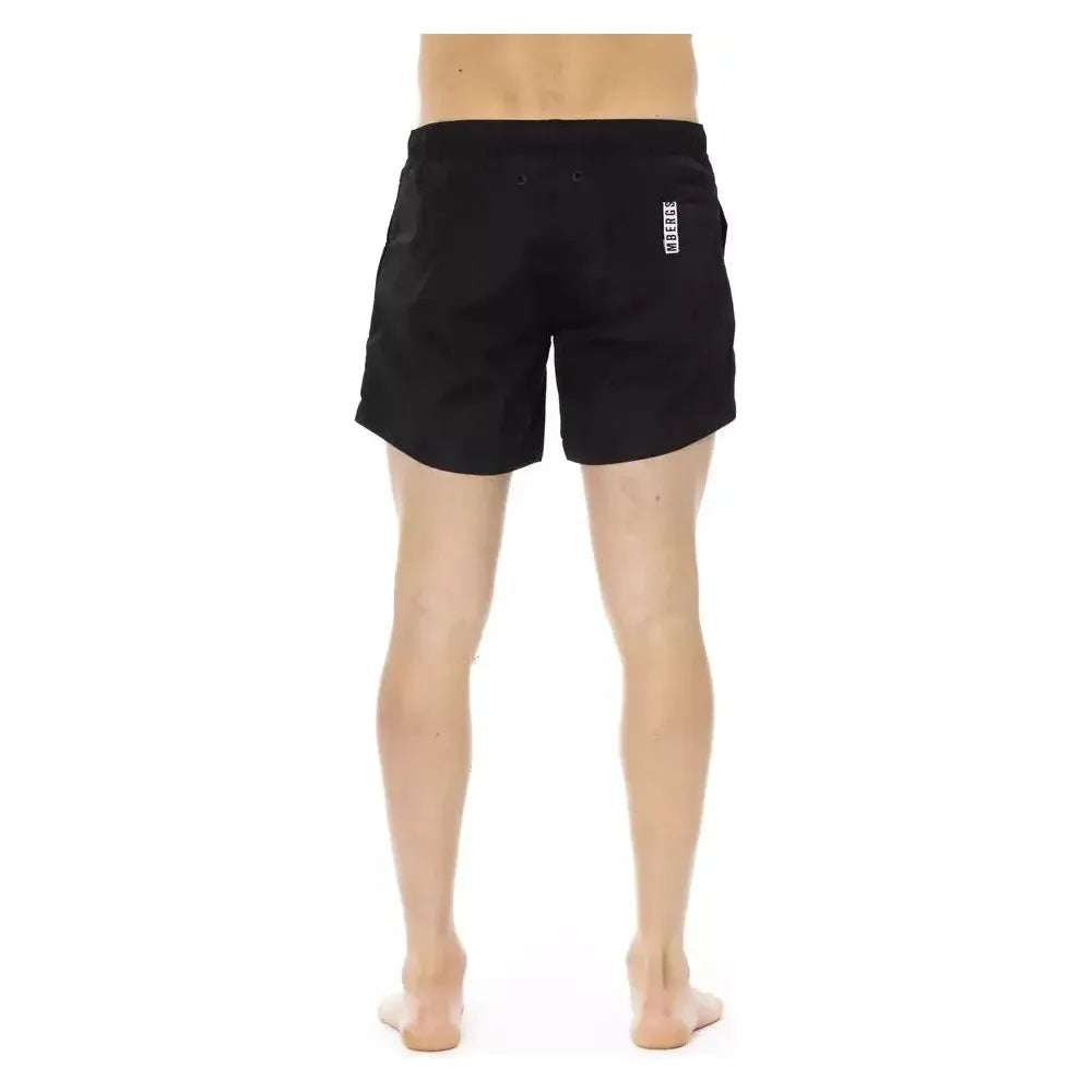 Bikkembergs Black Polyamide Men Swim Short Bikkembergs