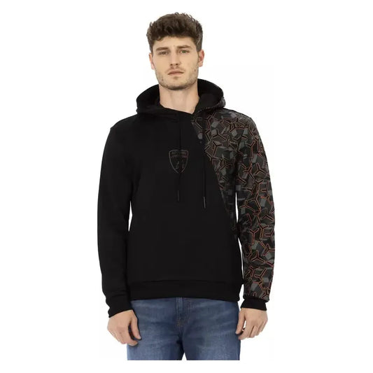 Automobili Lamborghini Black Cotton Men's Hoodie Automobili Lamborghini