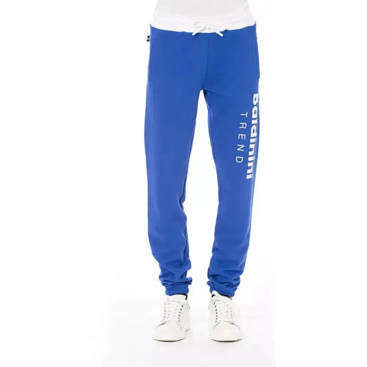 Baldinini Trend Blue Cotton Men Pants Baldinini Trend