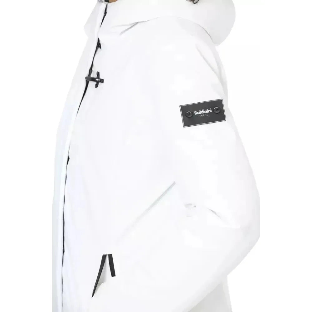 Baldinini Trend White Polyester Women Jacket Baldinini Trend