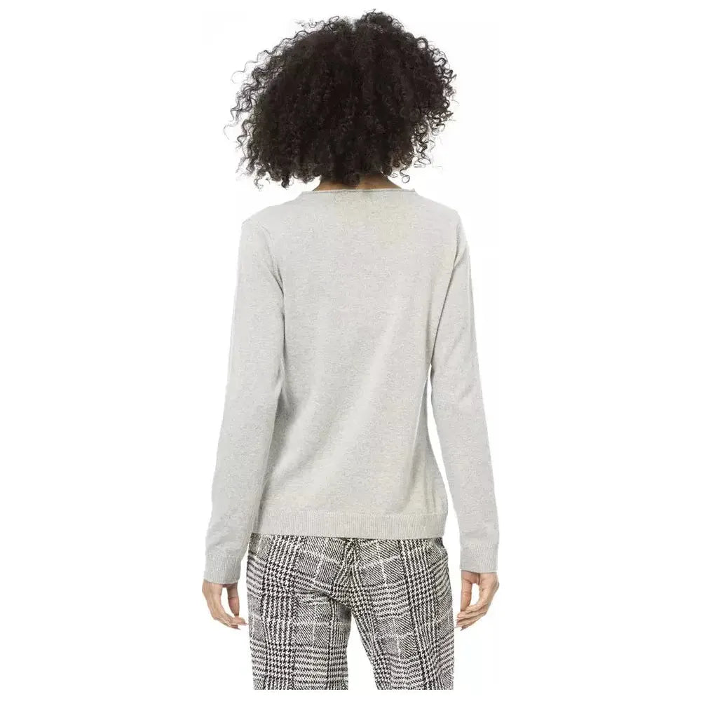 Baldinini Trend Gray Wool Women Sweater Baldinini Trend