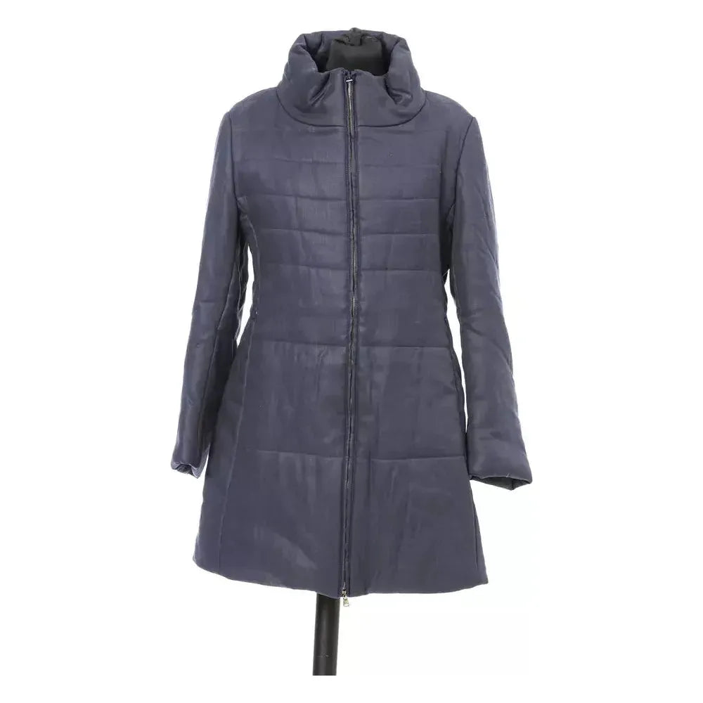 Jacob Cohen Blue Cotton Women Jacket WOMAN COATS & JACKETS Jacob Cohen