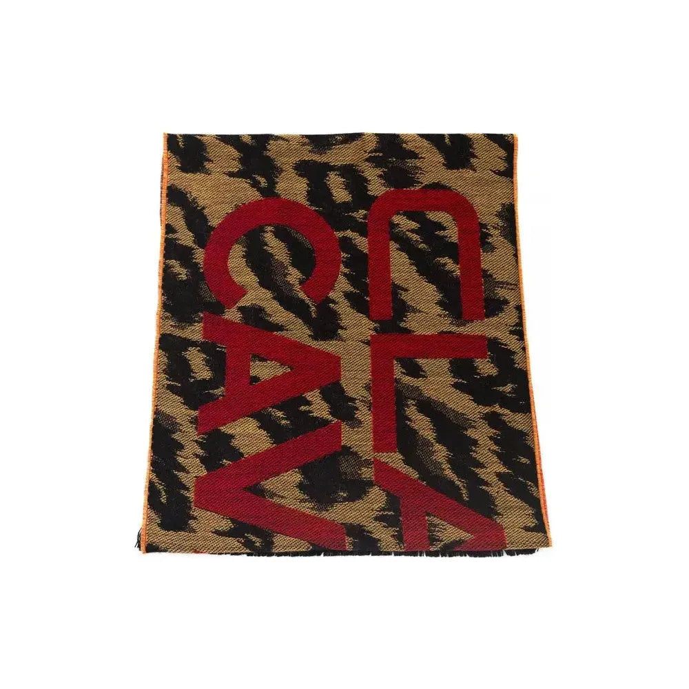 Cavalli Class Brown Wool Men Scarf Scarves Cavalli Class