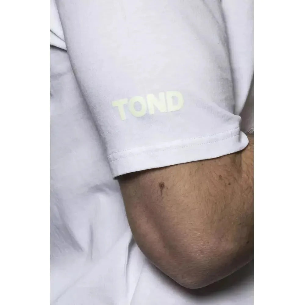 Tond White Cotton Men T-Shirt MAN T-SHIRTS Tond