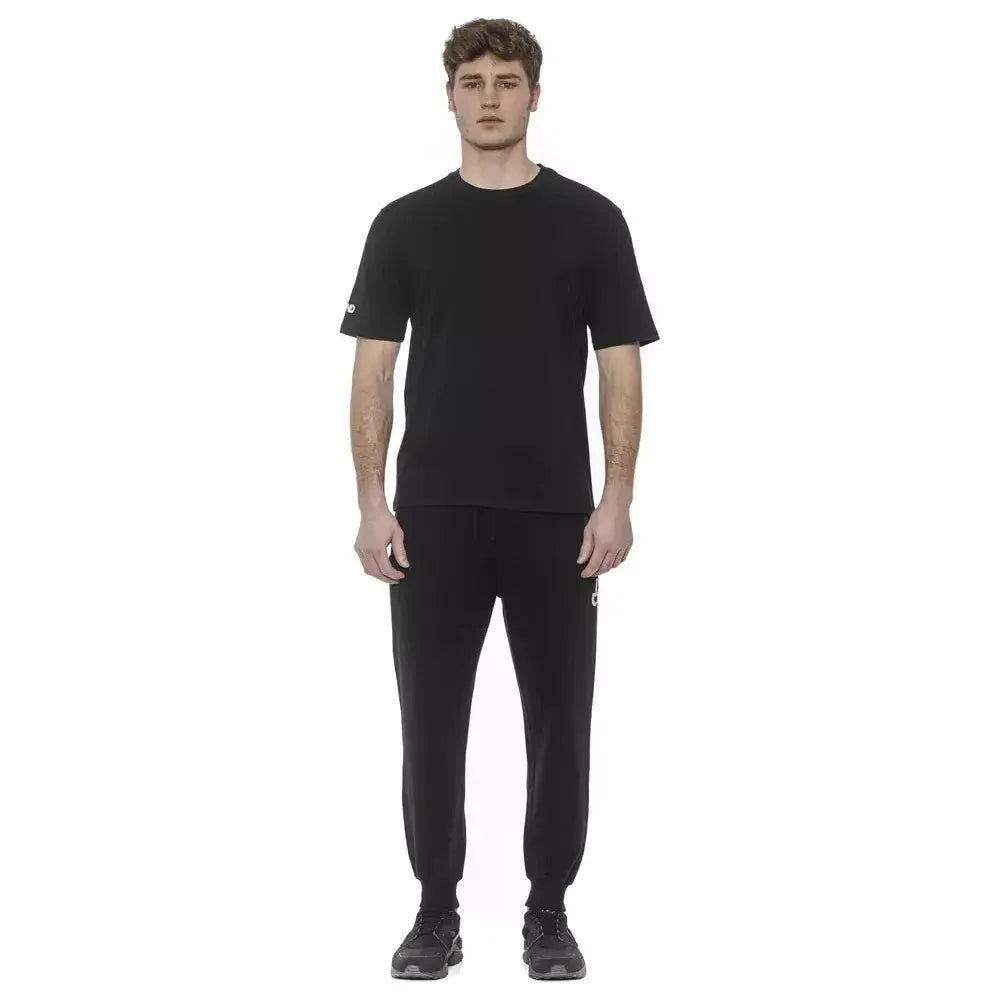 Tond Black Cotton Men T-Shirt Tond