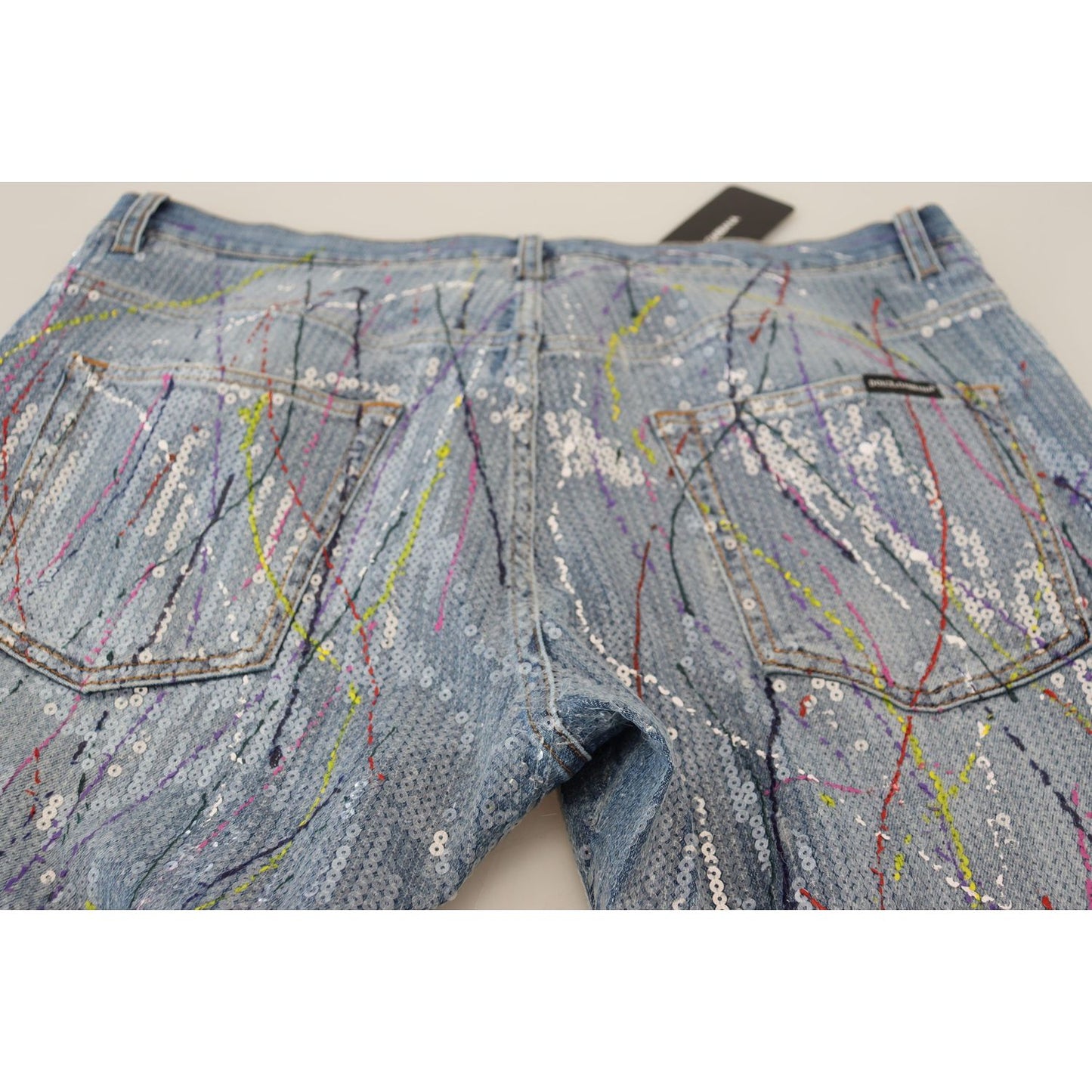 Dolce & Gabbana Exquisite Color Splash Denim Pants Dolce & Gabbana