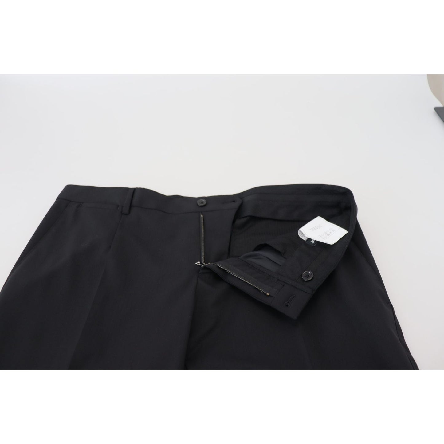 Dolce & Gabbana Elegant Black Wool Blend Trousers Dolce & Gabbana