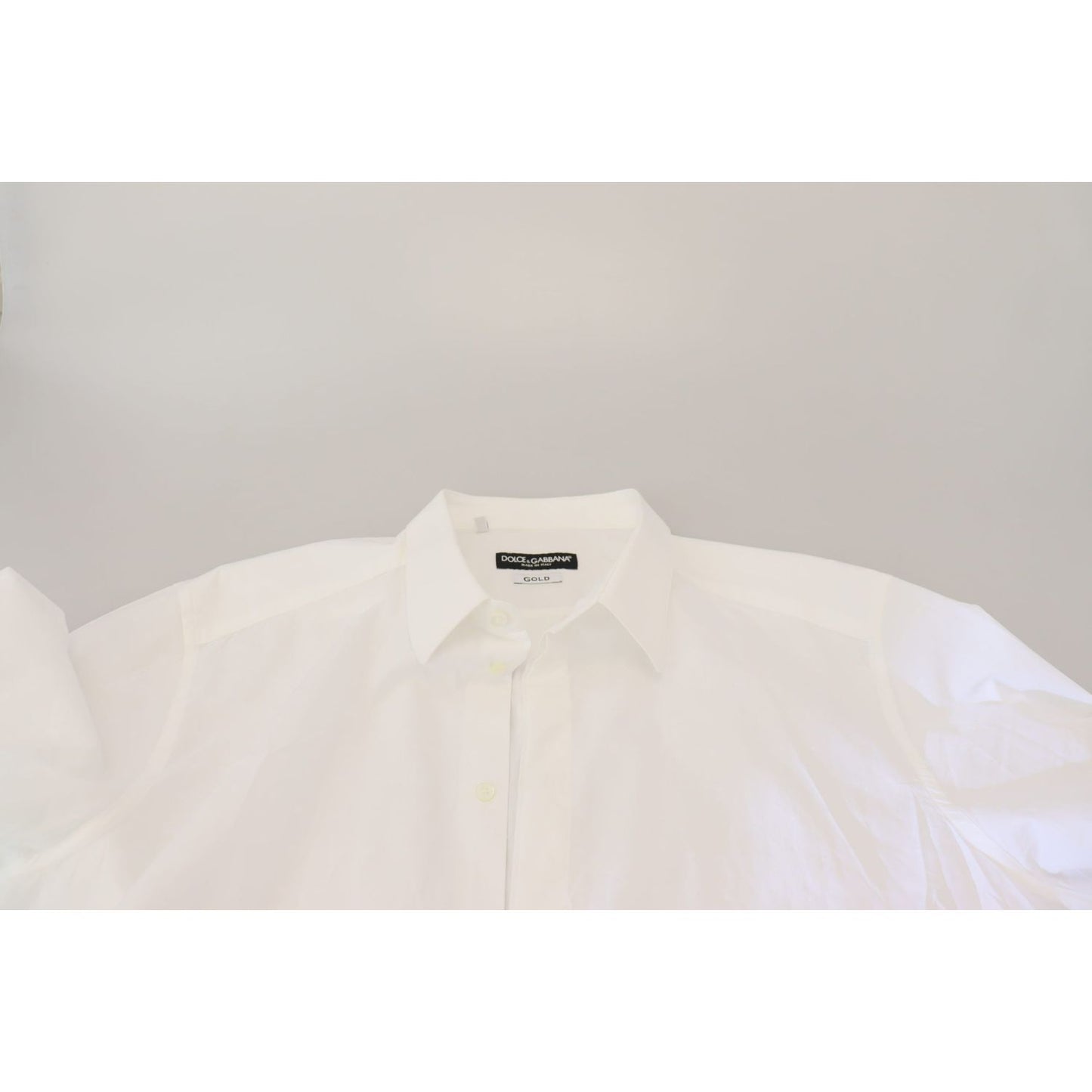 Dolce & Gabbana Elegance Reimagined White Cotton Dress Shirt Dolce & Gabbana