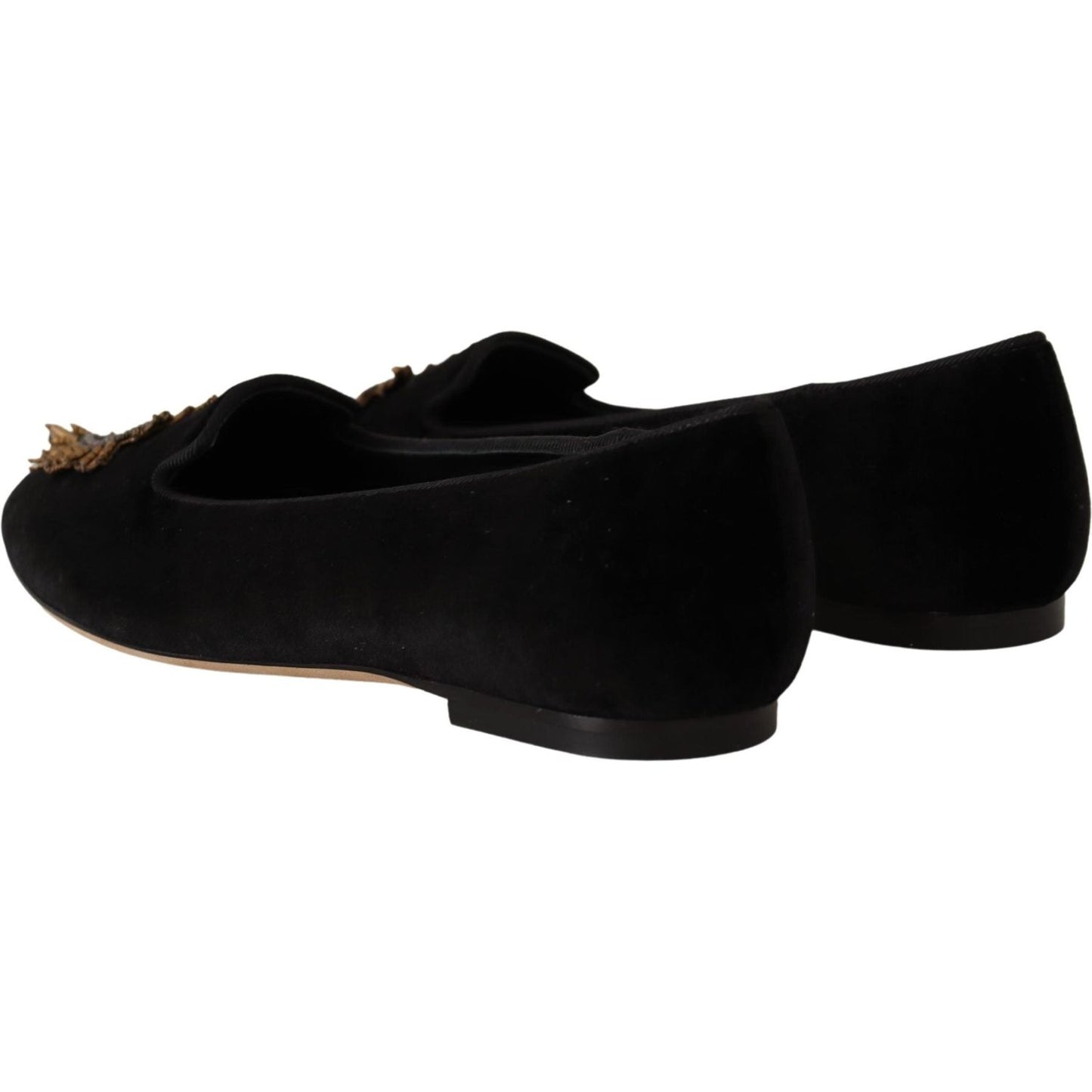 Dolce & Gabbana Elegant Patent Leather Flat Shoes Dolce & Gabbana