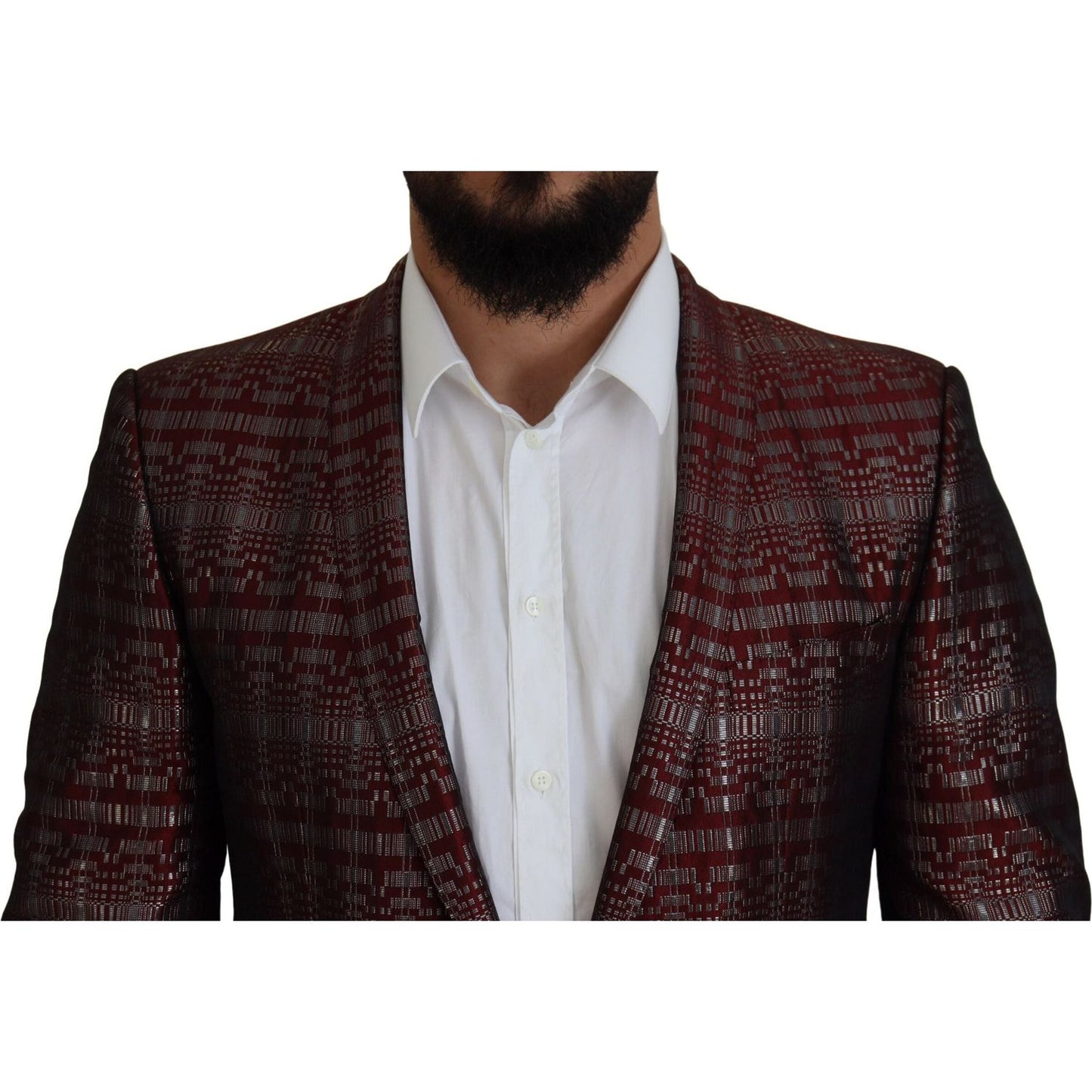 Dolce & Gabbana Bordeaux Fantasy Slim Fit Two-Piece Suit Dolce & Gabbana