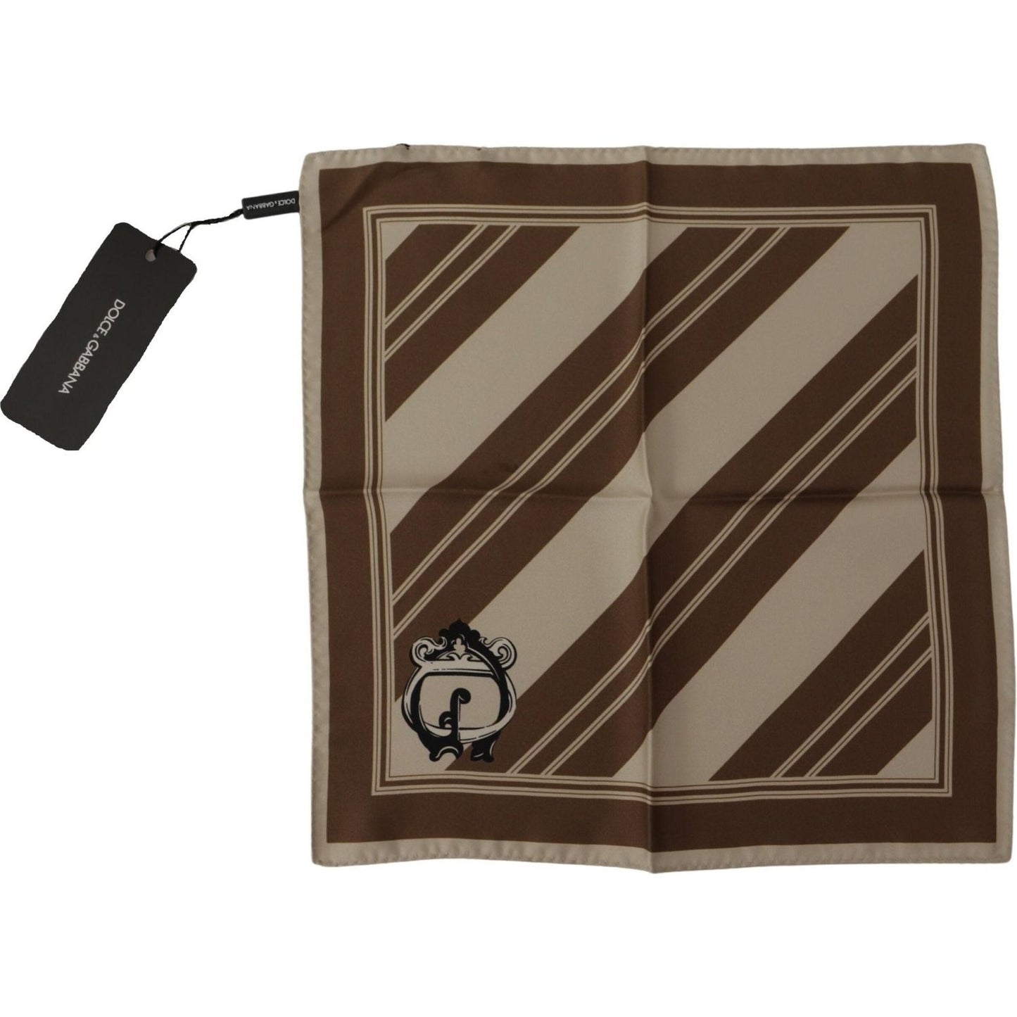 Dolce & Gabbana Elegant Striped Silk Men's Scarf Dolce & Gabbana