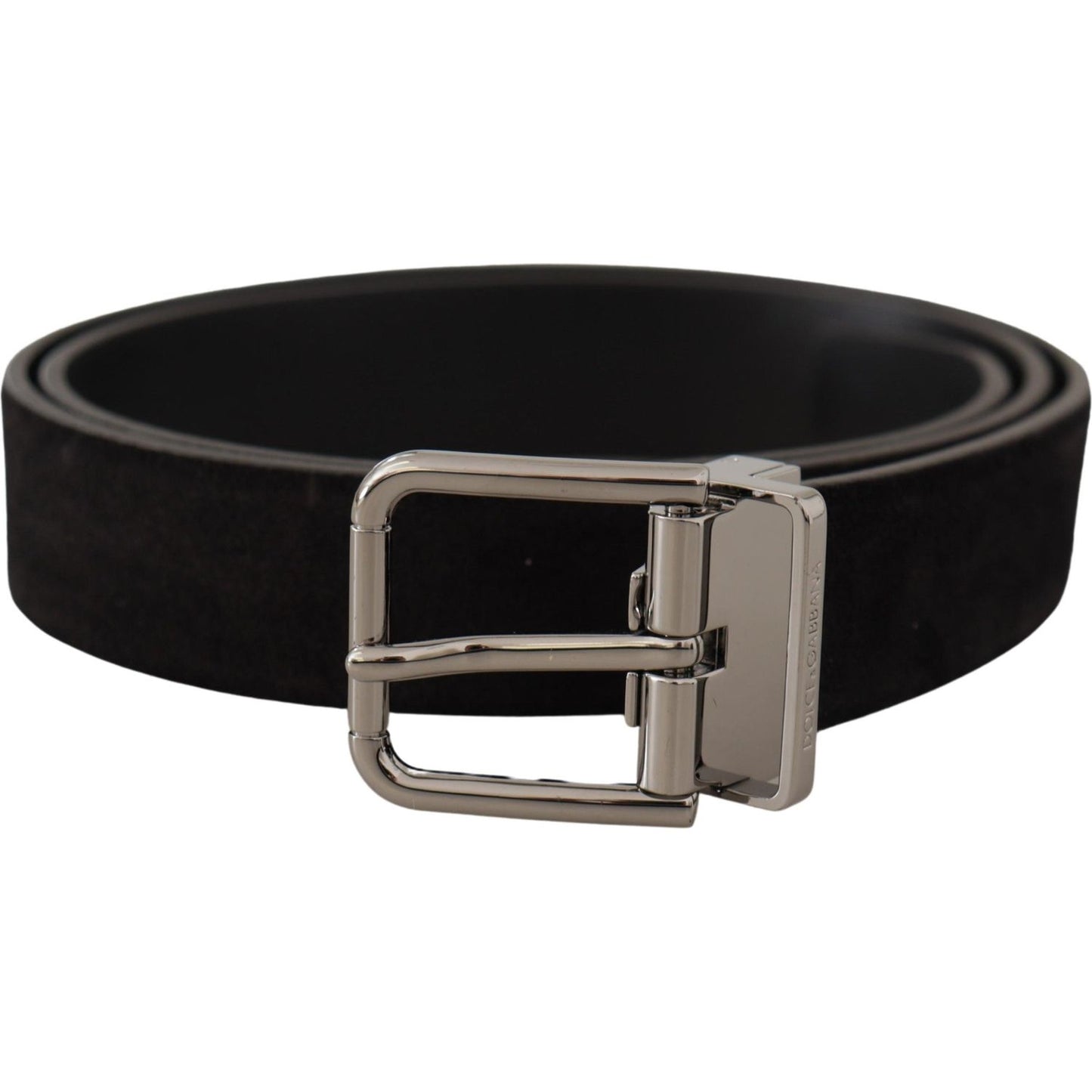 Dolce & Gabbana Elegant Black Leather Grosgrain Belt Dolce & Gabbana