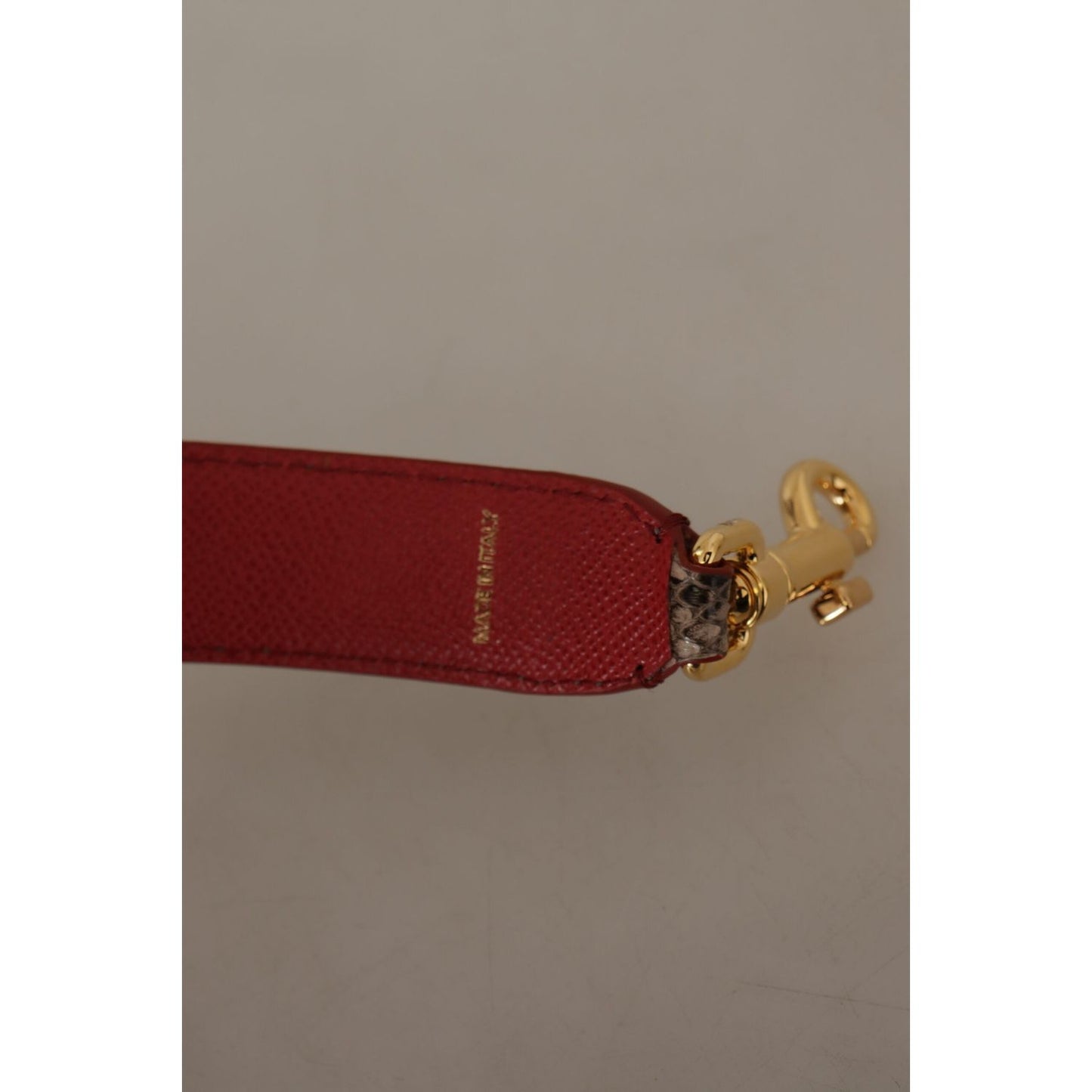 Dolce & Gabbana Elegant Python Leather Shoulder Strap Dolce & Gabbana