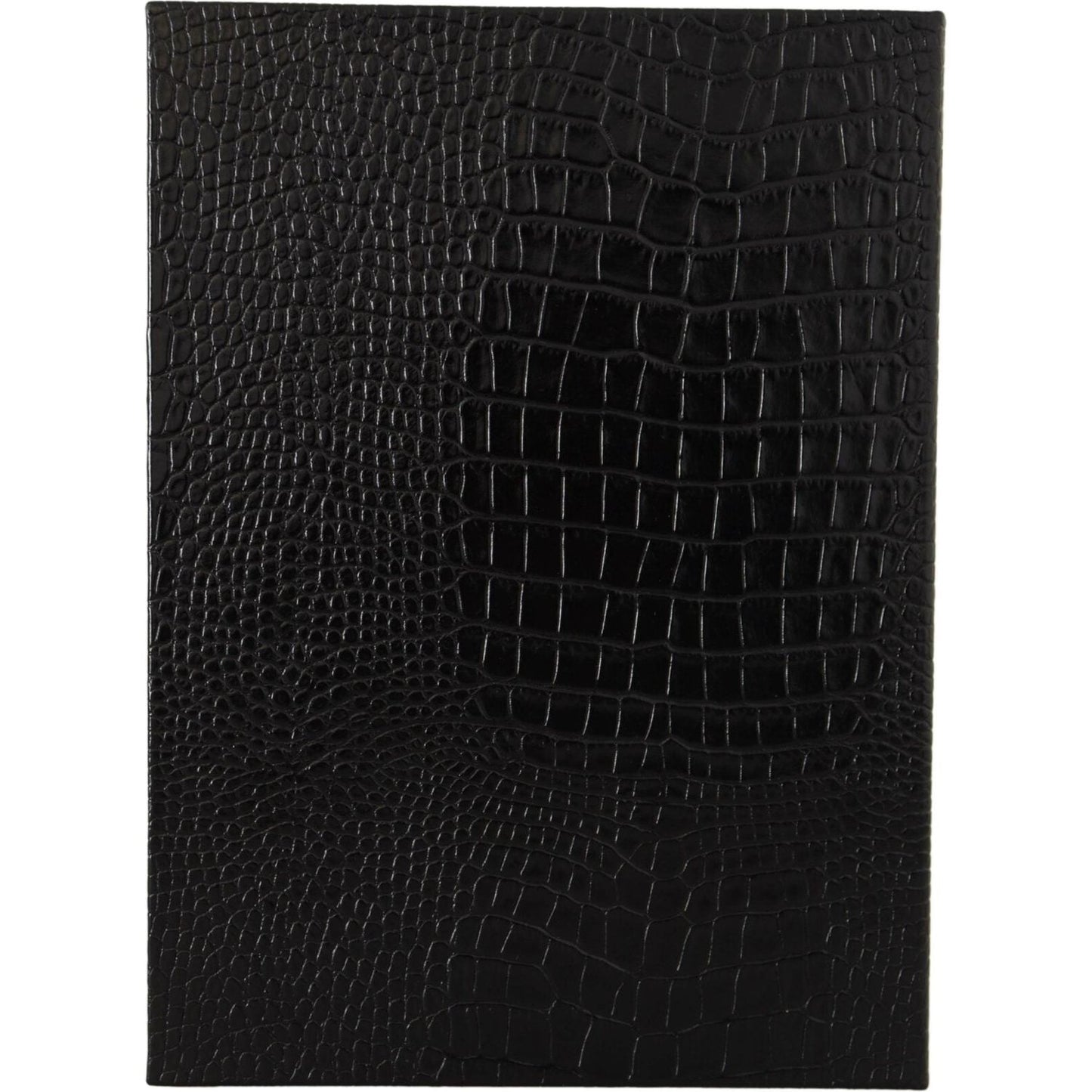 Dolce & Gabbana Elegant Black Leather Catalogue Case Dolce & Gabbana