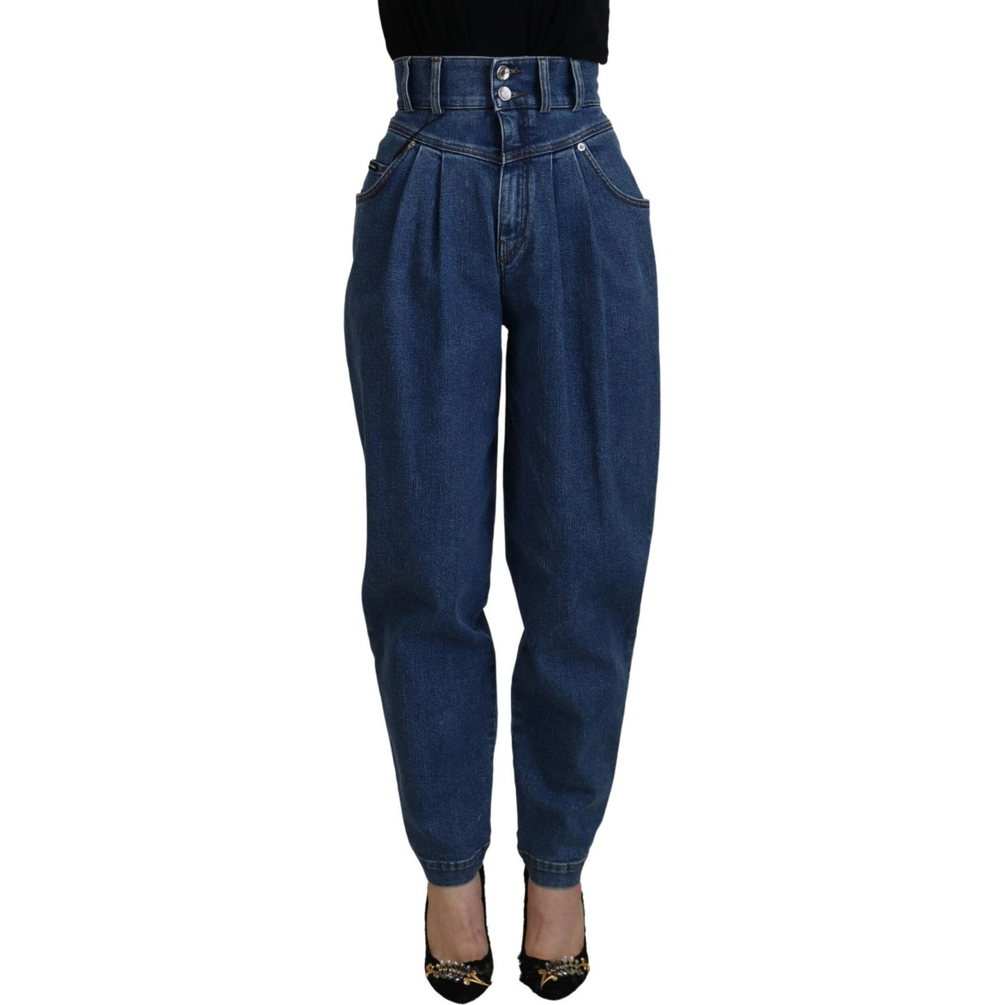 Dolce & Gabbana Elegant High Waist Blue Jeans Dolce & Gabbana