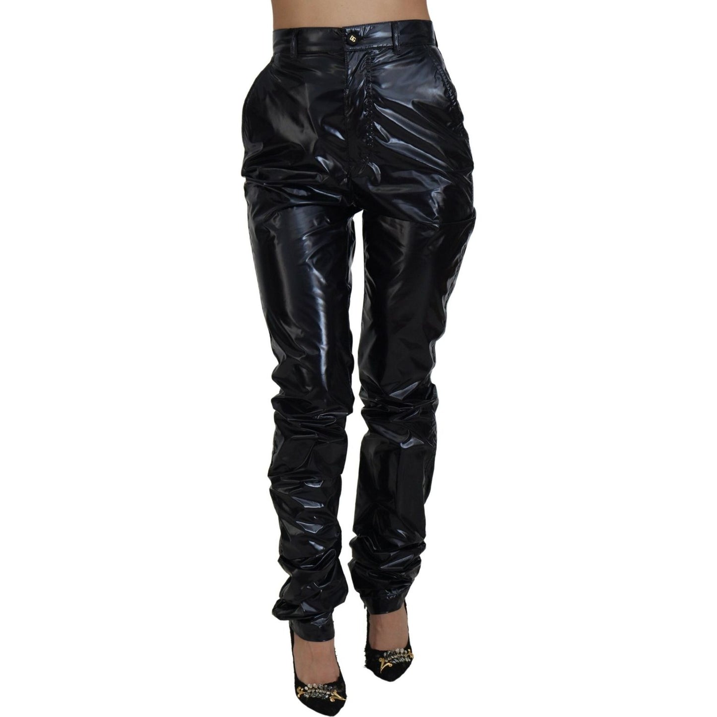 Dolce & Gabbana Chic High Waist Skinny Pants - Elegance Reimagined Dolce & Gabbana