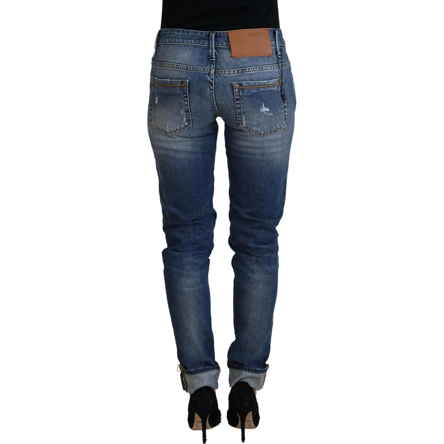 Acht Sleek Skinny Low Waist Denim Jeans Acht