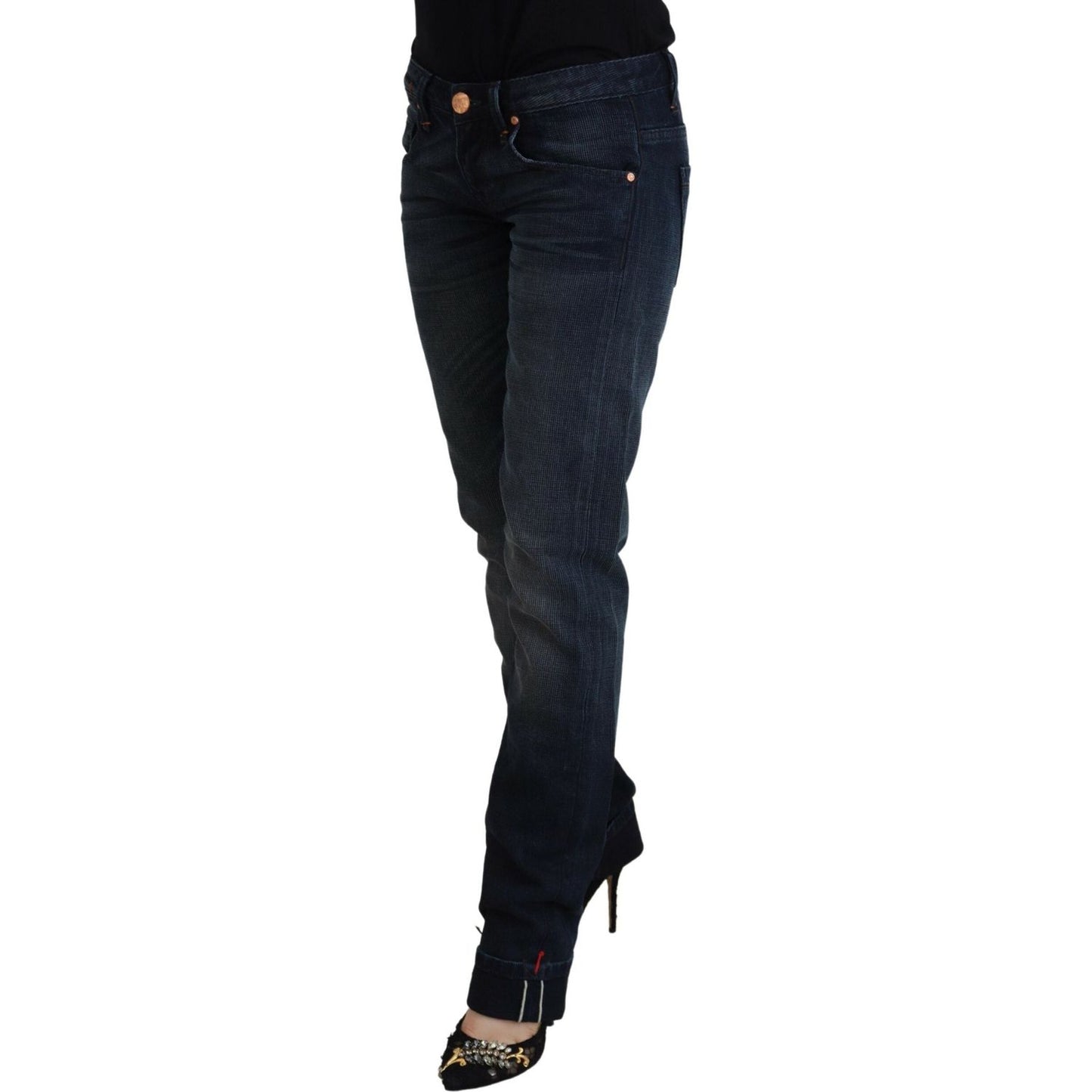 Acht Chic Low Waist Denim Straight Fit Jeans Acht