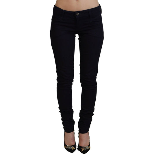 Costume National Chic Black Low Waist Denim Skinny Jeans Costume National