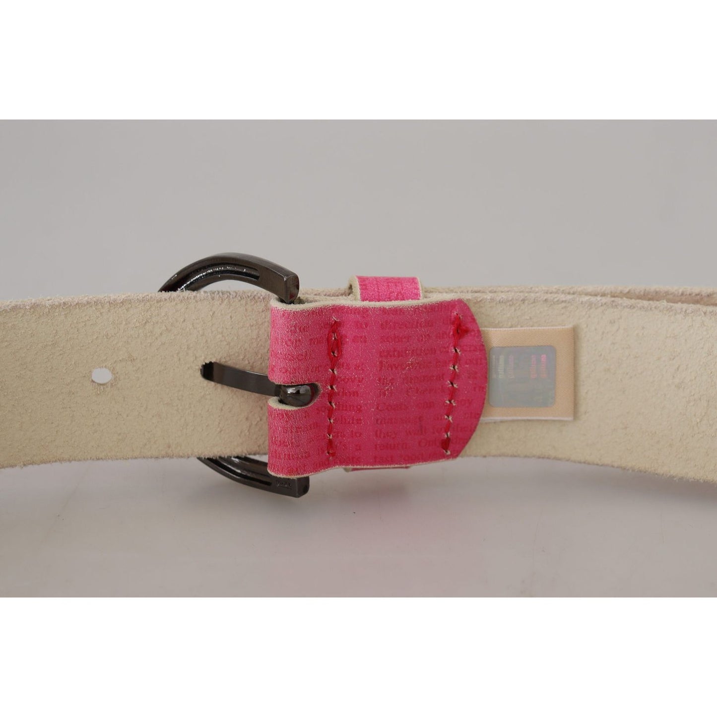 John Galliano Elegant Pink Leather Fashion Belt John Galliano