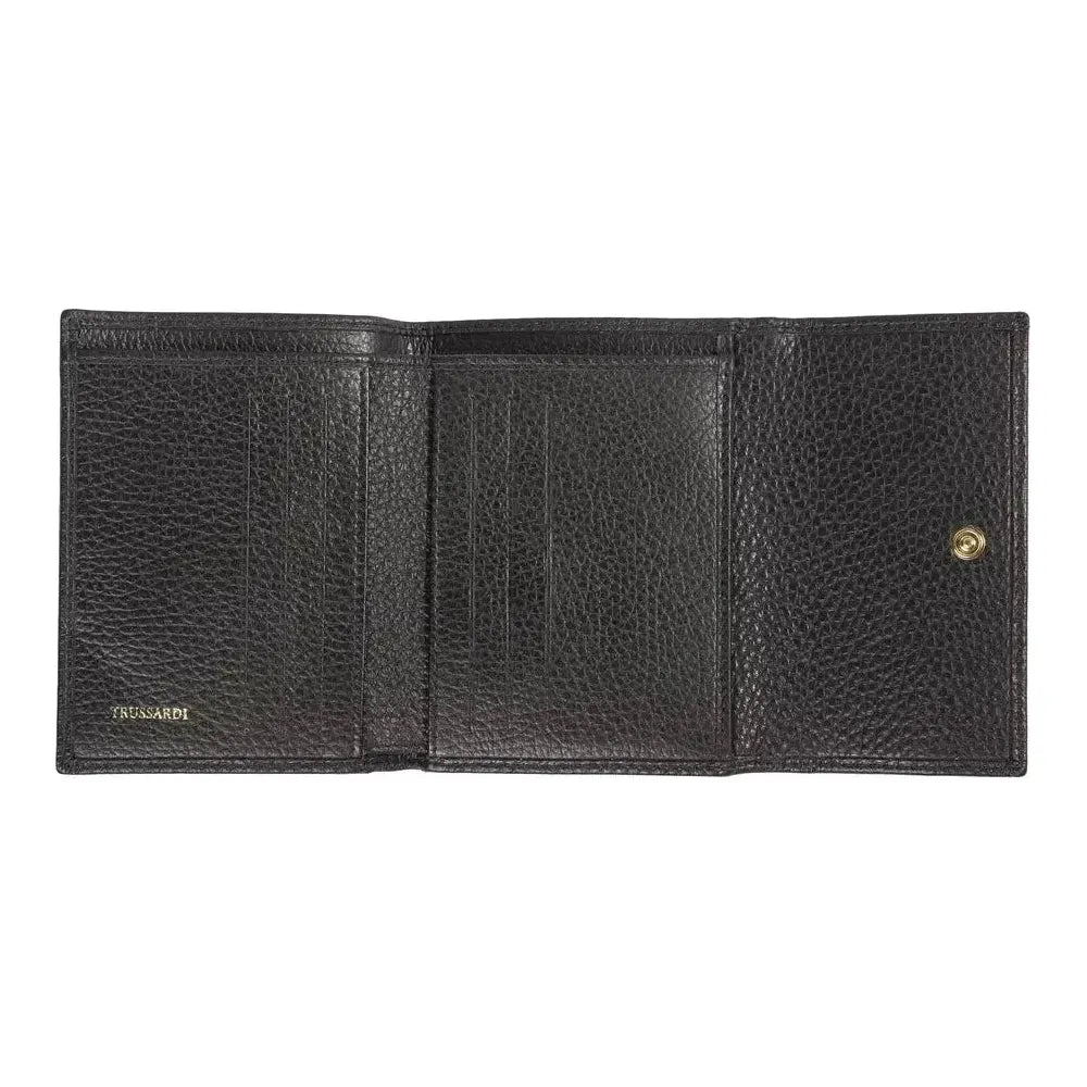 Trussardi Black Leather Women Wallet Trussardi