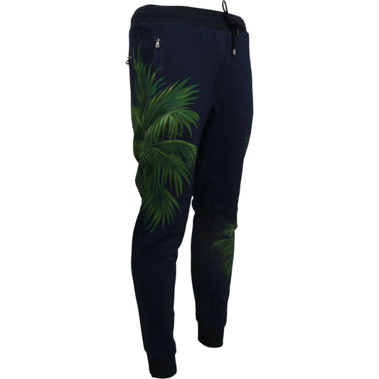 Dolce & Gabbana Elegant Cotton Jogging Pants with Print Design Dolce & Gabbana