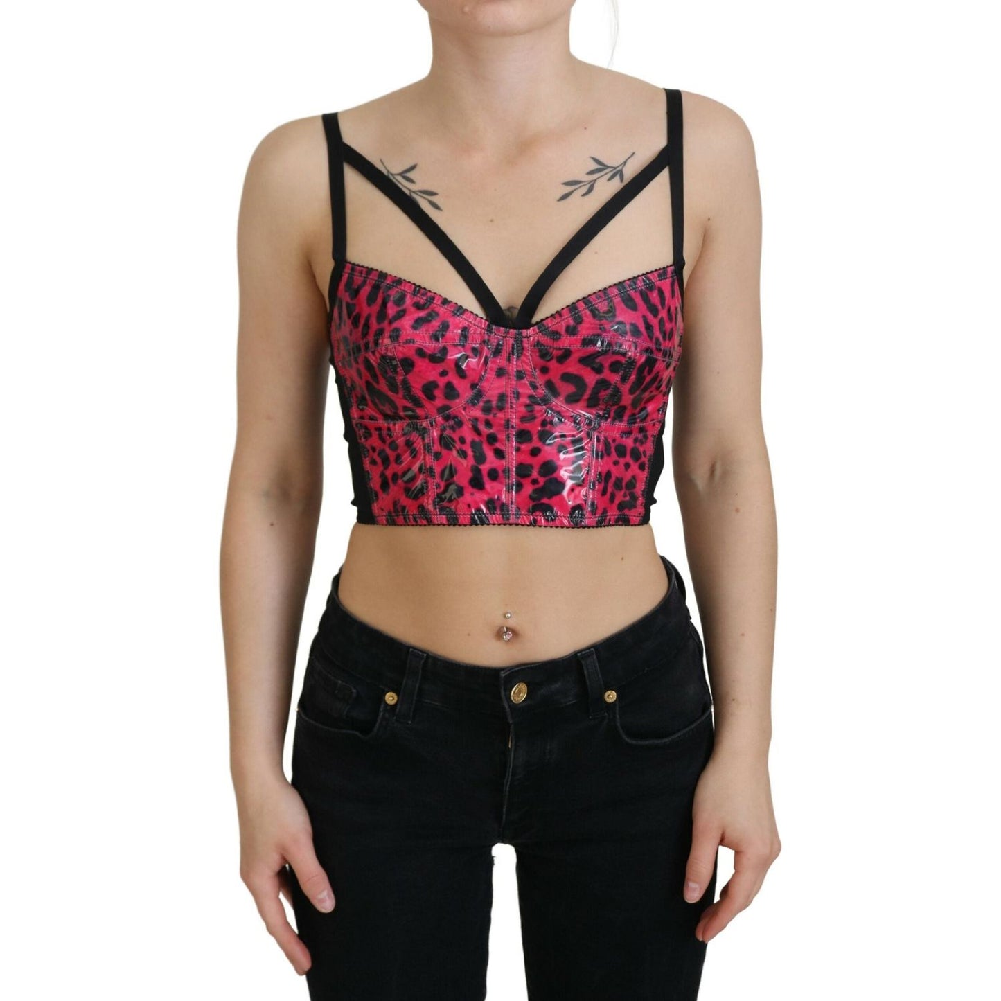 Dolce & Gabbana Leopard Print Bustier Corset Top Dolce & Gabbana