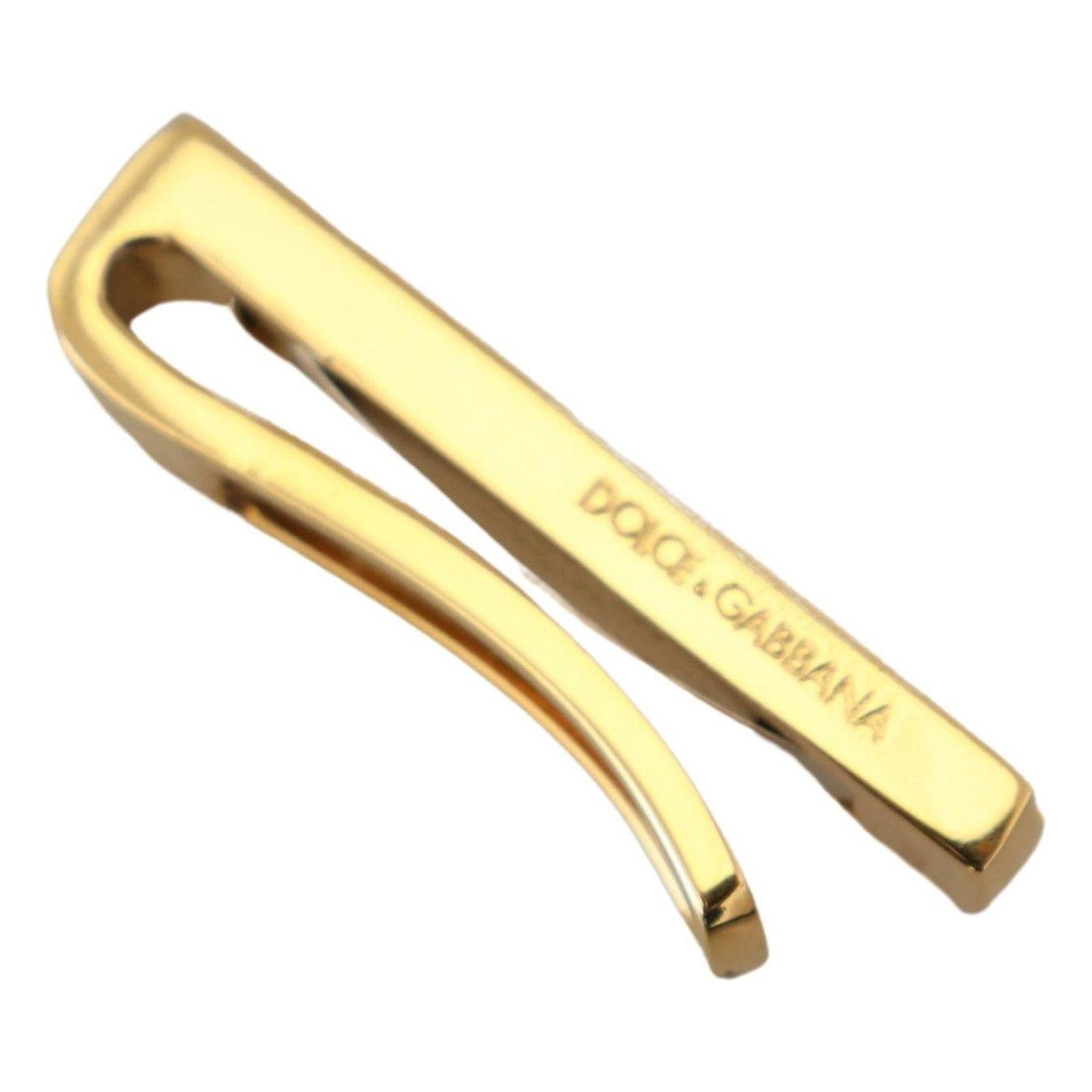 Dolce & Gabbana Elegant Gold Brass Tie Clip for Men Dolce & Gabbana