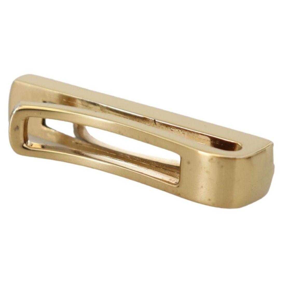 Dolce & Gabbana Elegant Gold Brass Tie Clip for Men Dolce & Gabbana