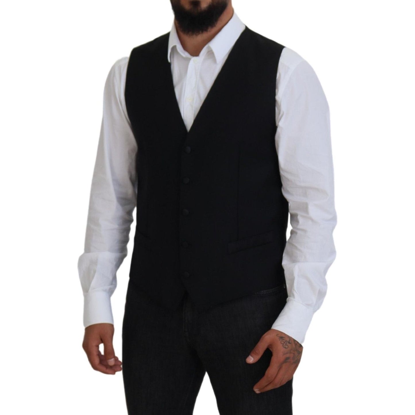 Dolce & Gabbana Elegant Single Breasted Formal Vest Dolce & Gabbana