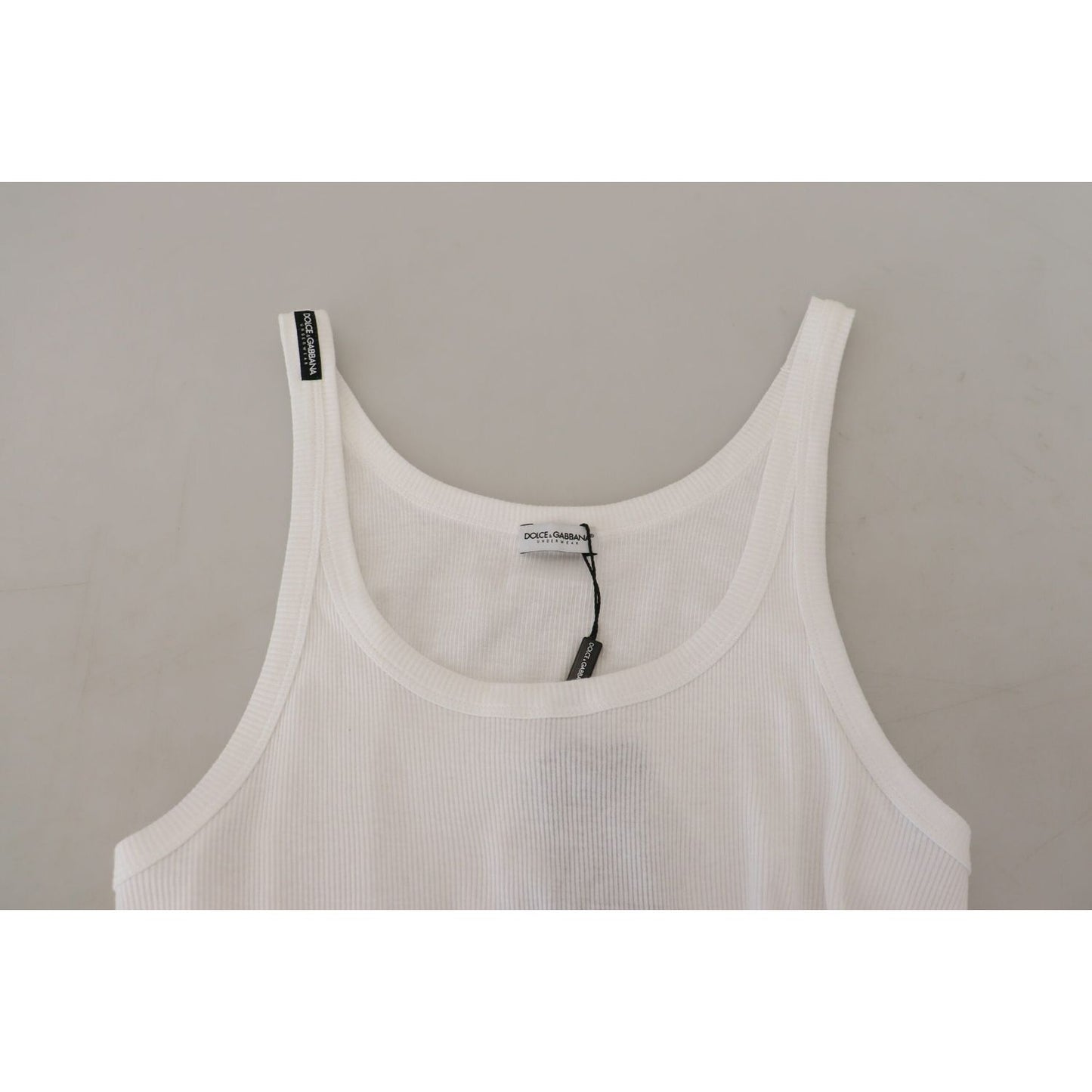 Dolce & Gabbana Elegant White Sleeveless Tank T-Shirt Dolce & Gabbana