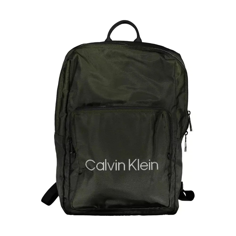 Calvin Klein Green Polyester Men Backpack Calvin Klein