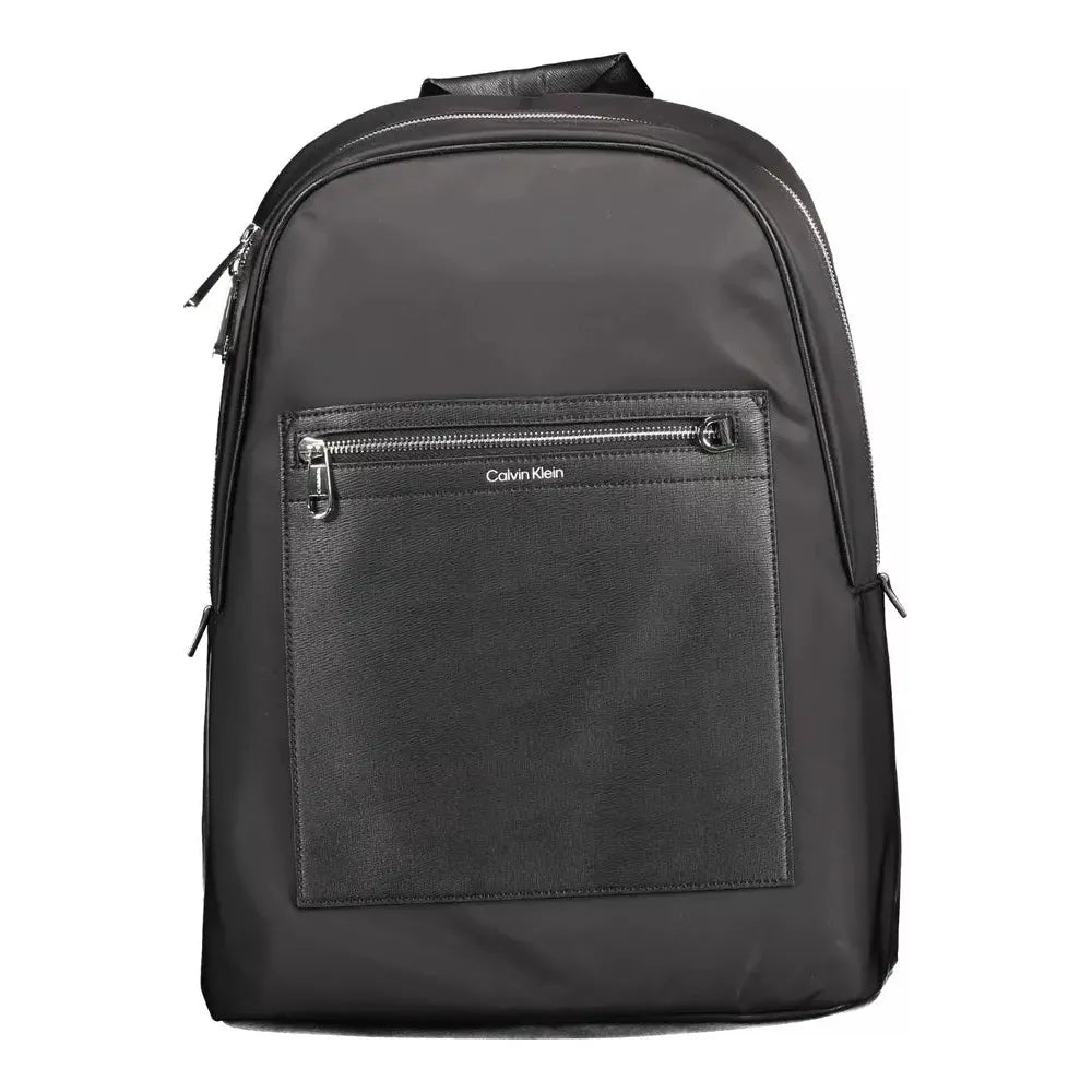 Calvin Klein Black Polyester Men Backpack Calvin Klein