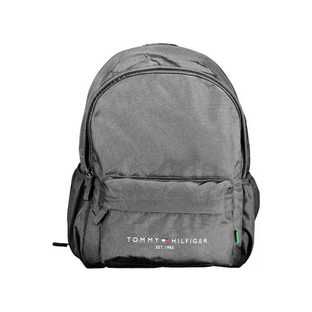 Tommy Hilfiger Black Polyester Men Backpack Tommy Hilfiger