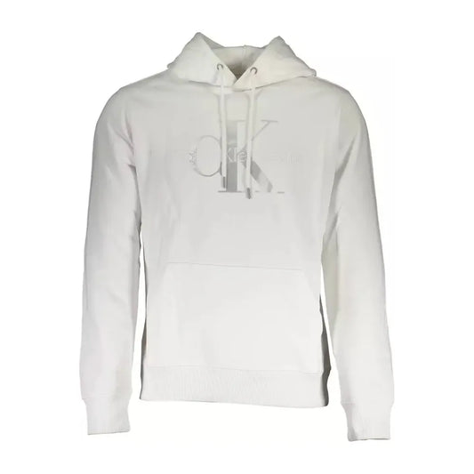 Calvin Klein White Cotton Men Sweater Calvin Klein