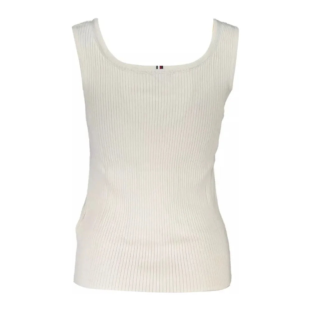 Tommy Hilfiger White Modal Women Top Tommy Hilfiger