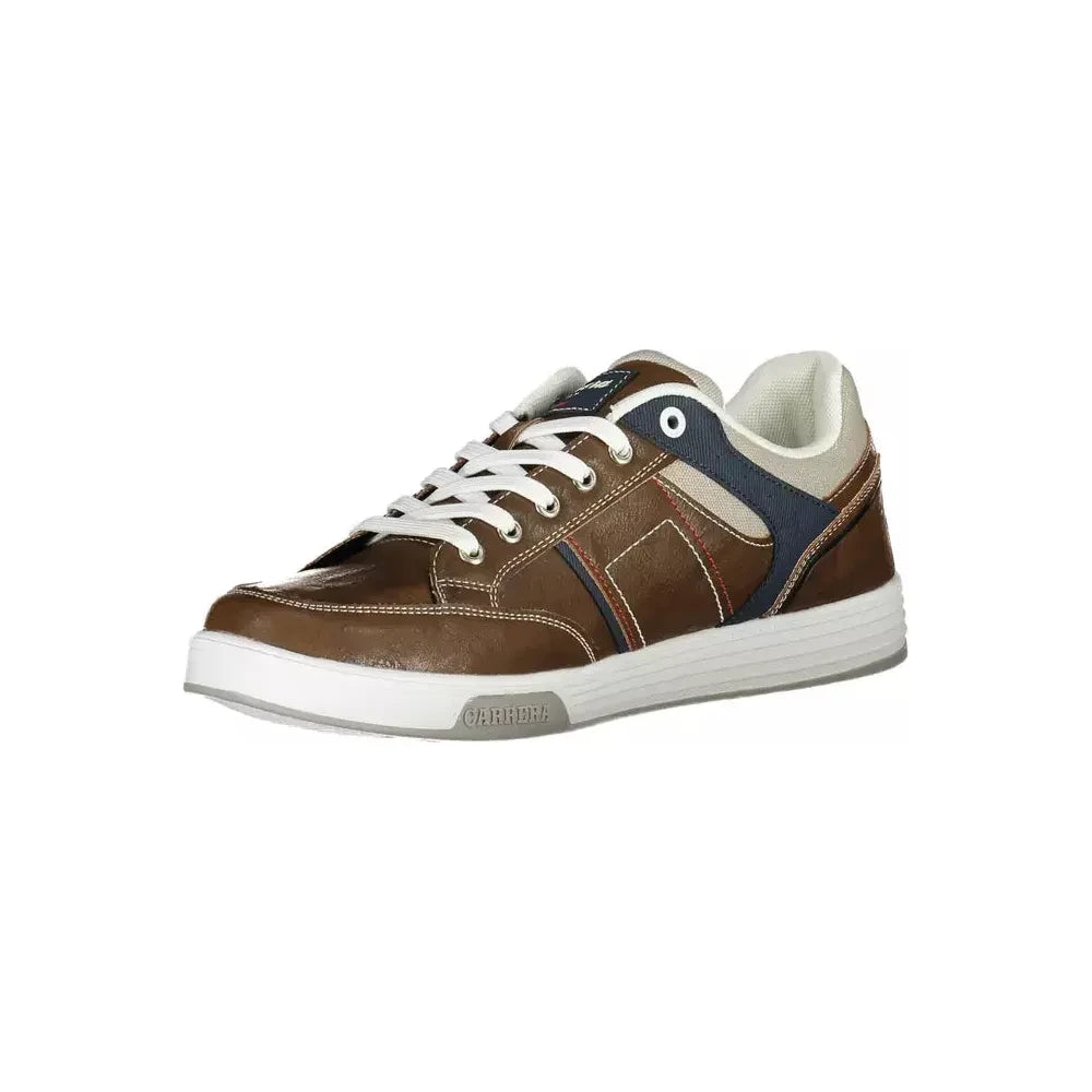 Carrera Brown Eco Leather Men Sneaker Carrera