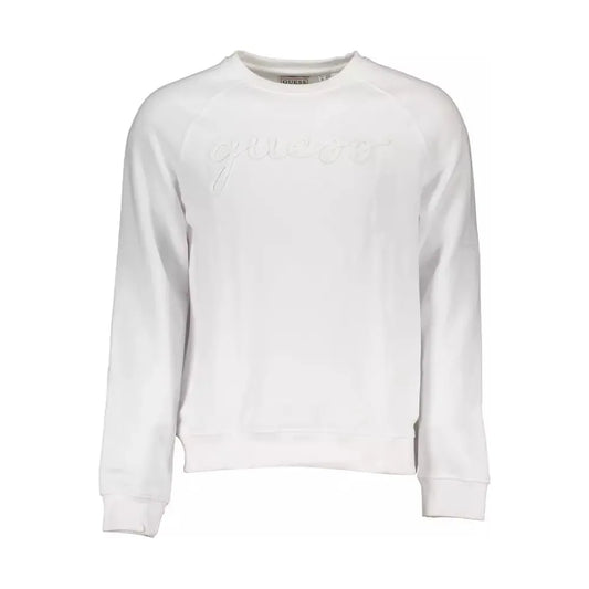 Guess Jeans White Cotton Men Sweater Guess Jeans