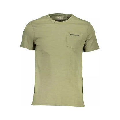 Guess Jeans Green Cotton Men T-Shirt Guess Jeans