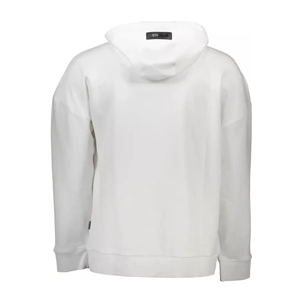 Plein Sport White Cotton Men Sweatshirt Plein Sport