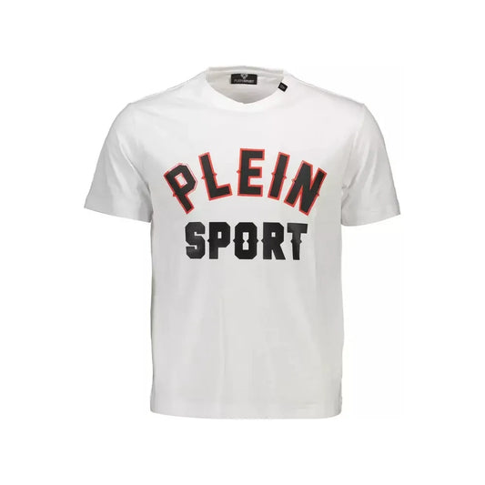 Plein Sport White Cotton Men T-Shirt Plein Sport