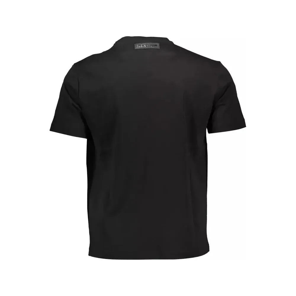 Plein Sport Black Cotton Men T-Shirt Plein Sport