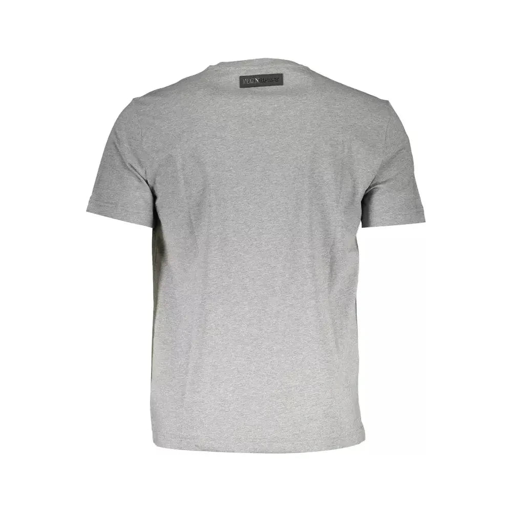 Plein Sport Gray Cotton Men T-Shirt Plein Sport