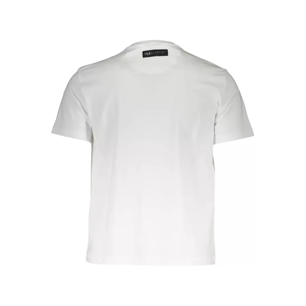 Plein Sport White Cotton Men T-Shirt Plein Sport