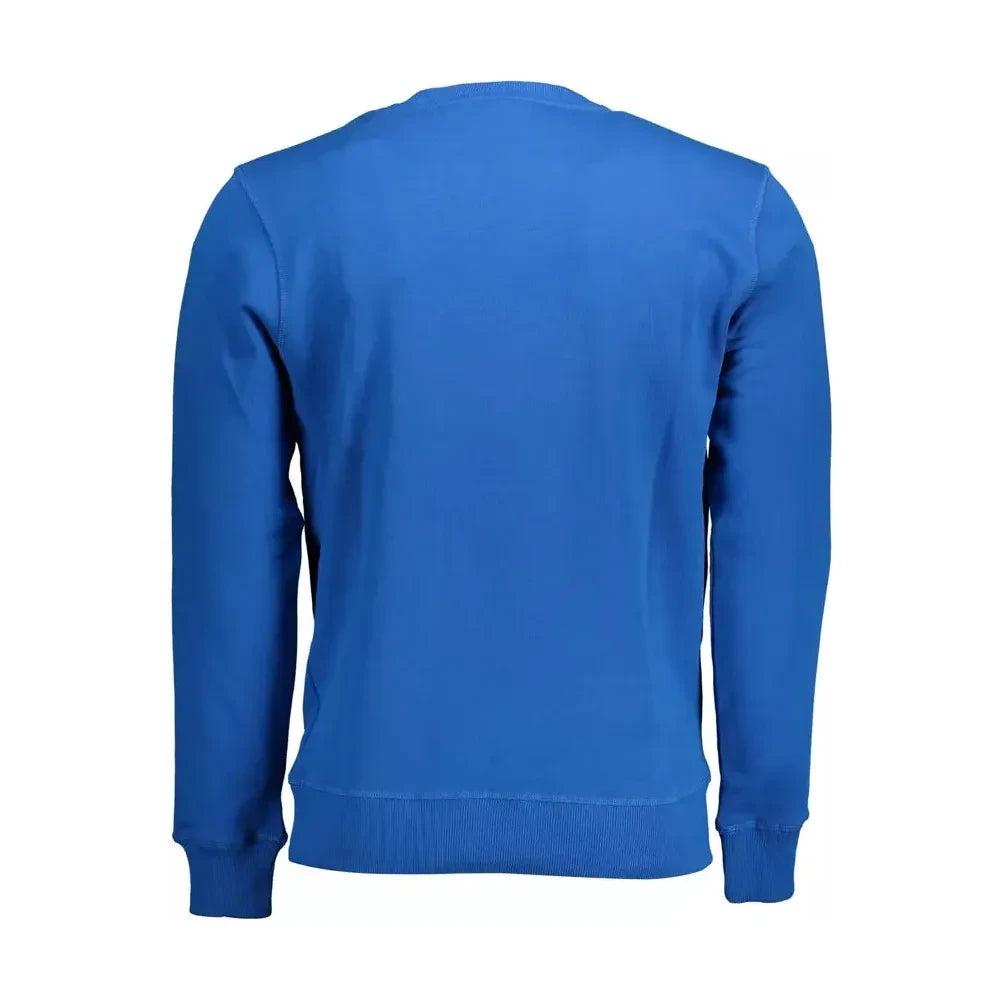 North Sails Blue Cotton Men Sweater North Sails