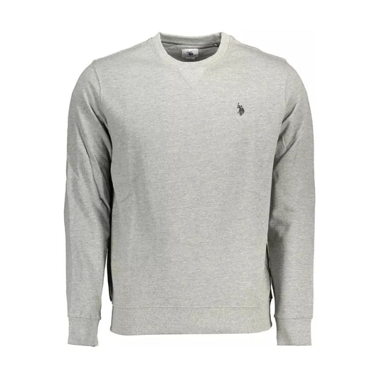 U.S. POLO ASSN. Gray Cotton Men Sweater U.S. POLO ASSN.