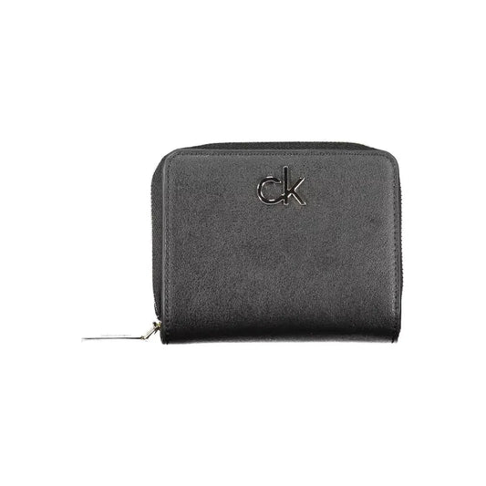 Calvin Klein Black Polyvinylchloride Women Wallet Calvin Klein